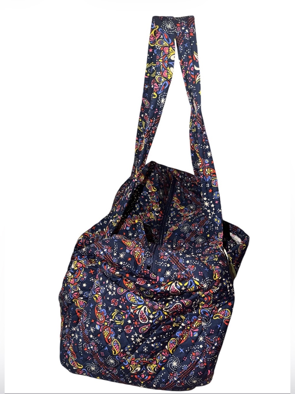 *new* Vera Bradley Original Duffel Bag Starry Paisley in Premium Cotton - Picture 8 of 11